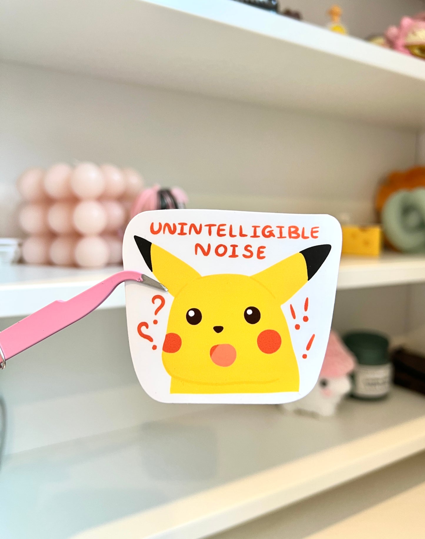 Unintelligible Noise Die-cut Sticker
