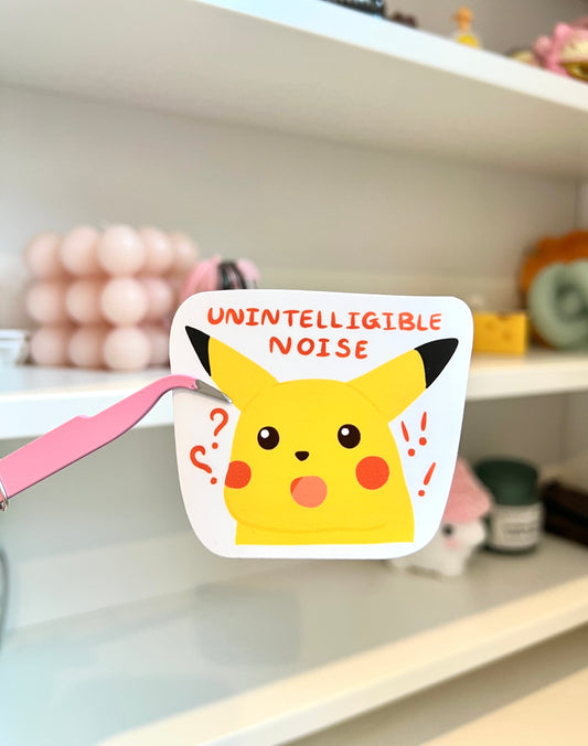 Unintelligible Noise Die-cut Sticker