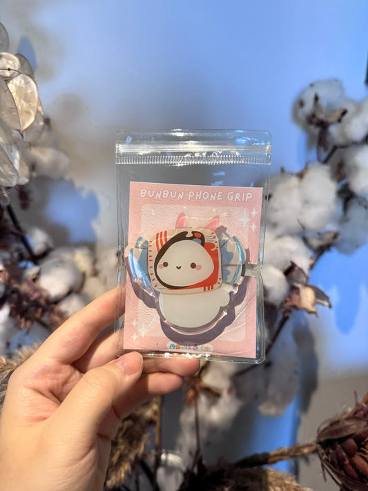 White Rabbit Phone Grip