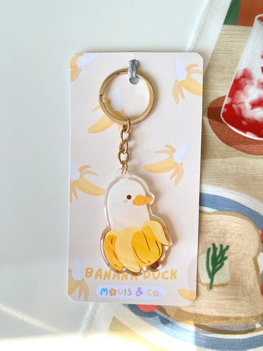Banana Duck Keychain