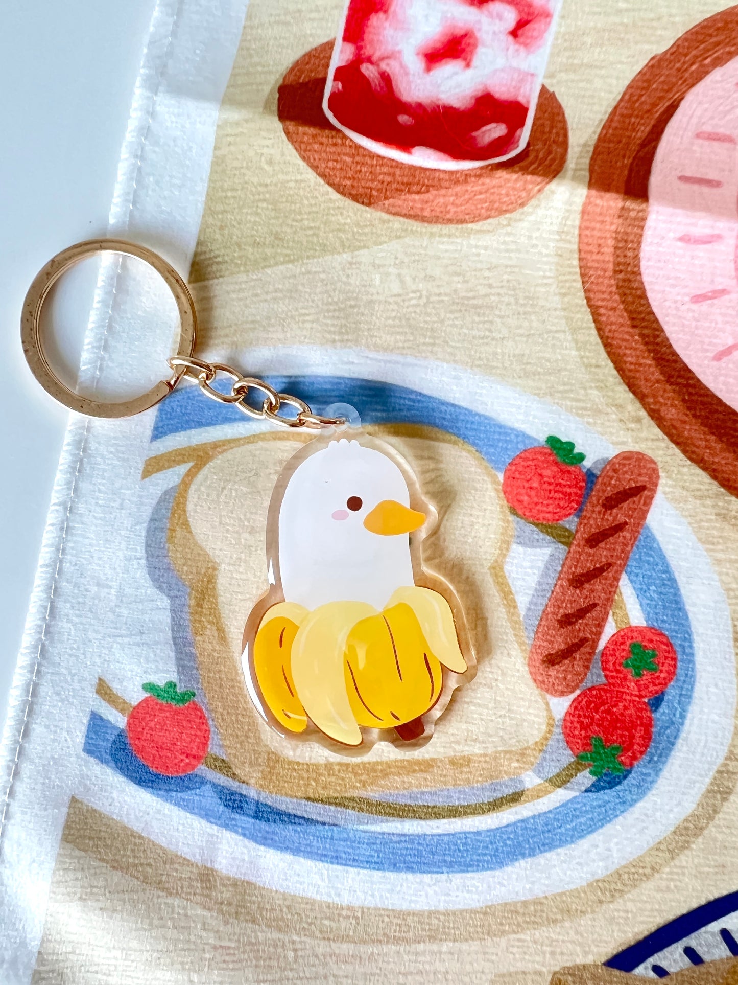 Banana Duck Keychain