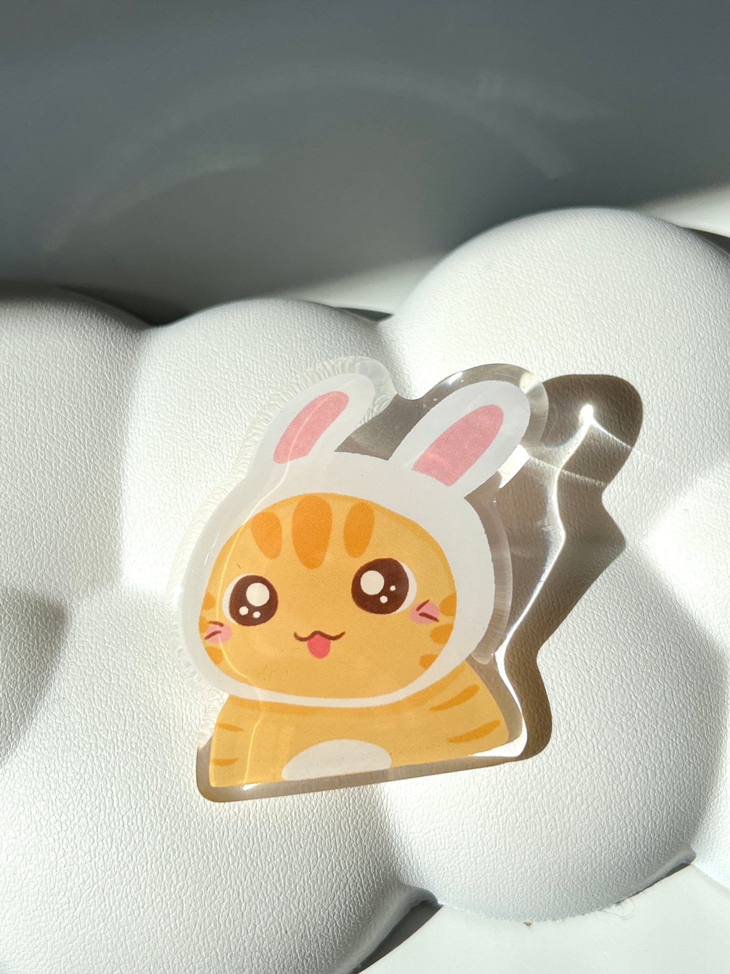 Bunny Catto Acrylic Pin