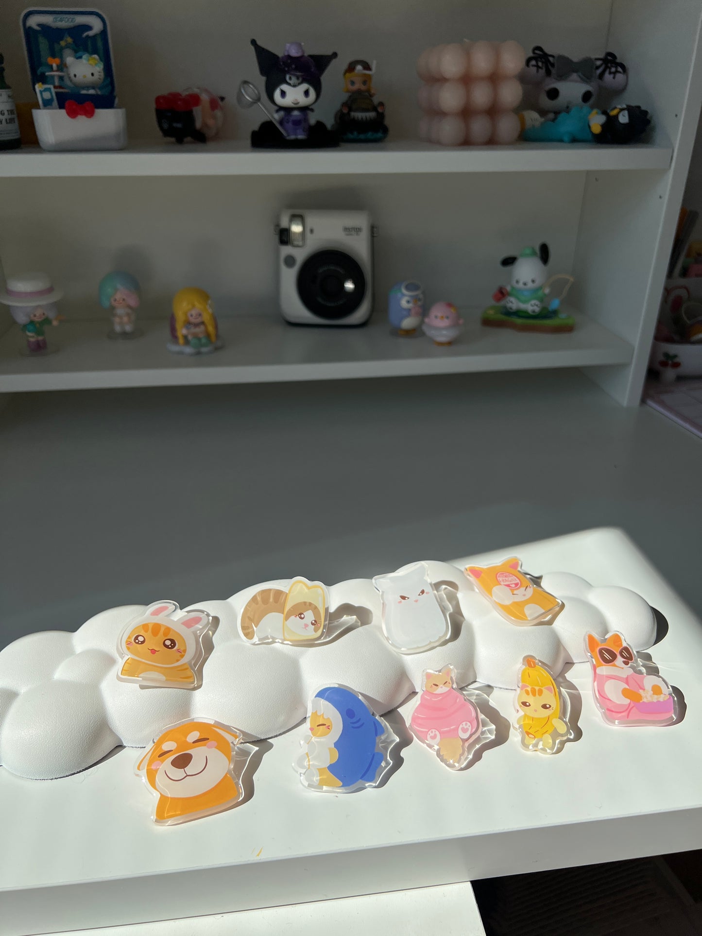 Angry Catto Acrylic Pin