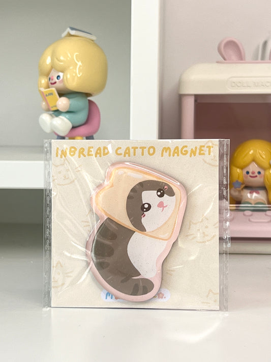 Inbread Cat Glitter Magnet
