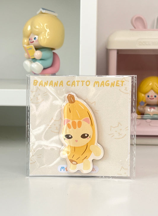 Banana Catto Glitter Magnet