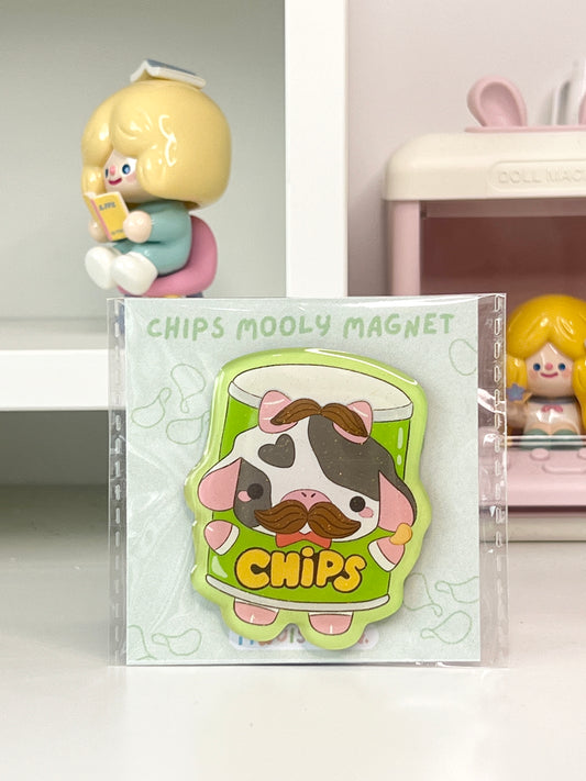 Chips Mooly Glitter Magnet