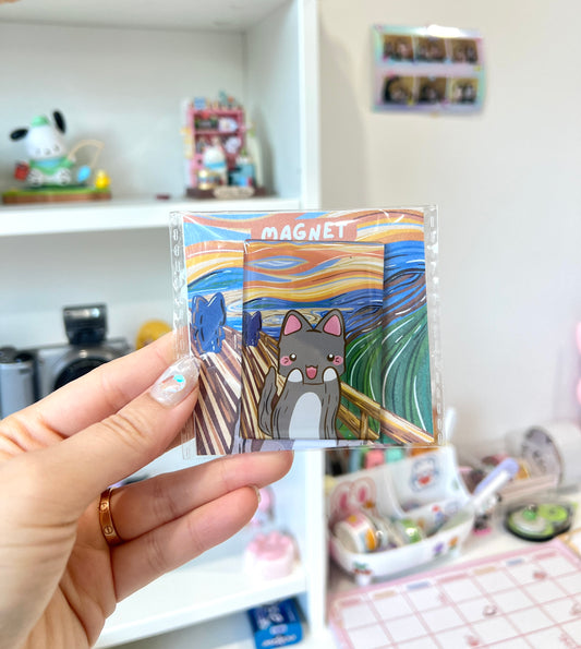 The Meow Fridge Magnet