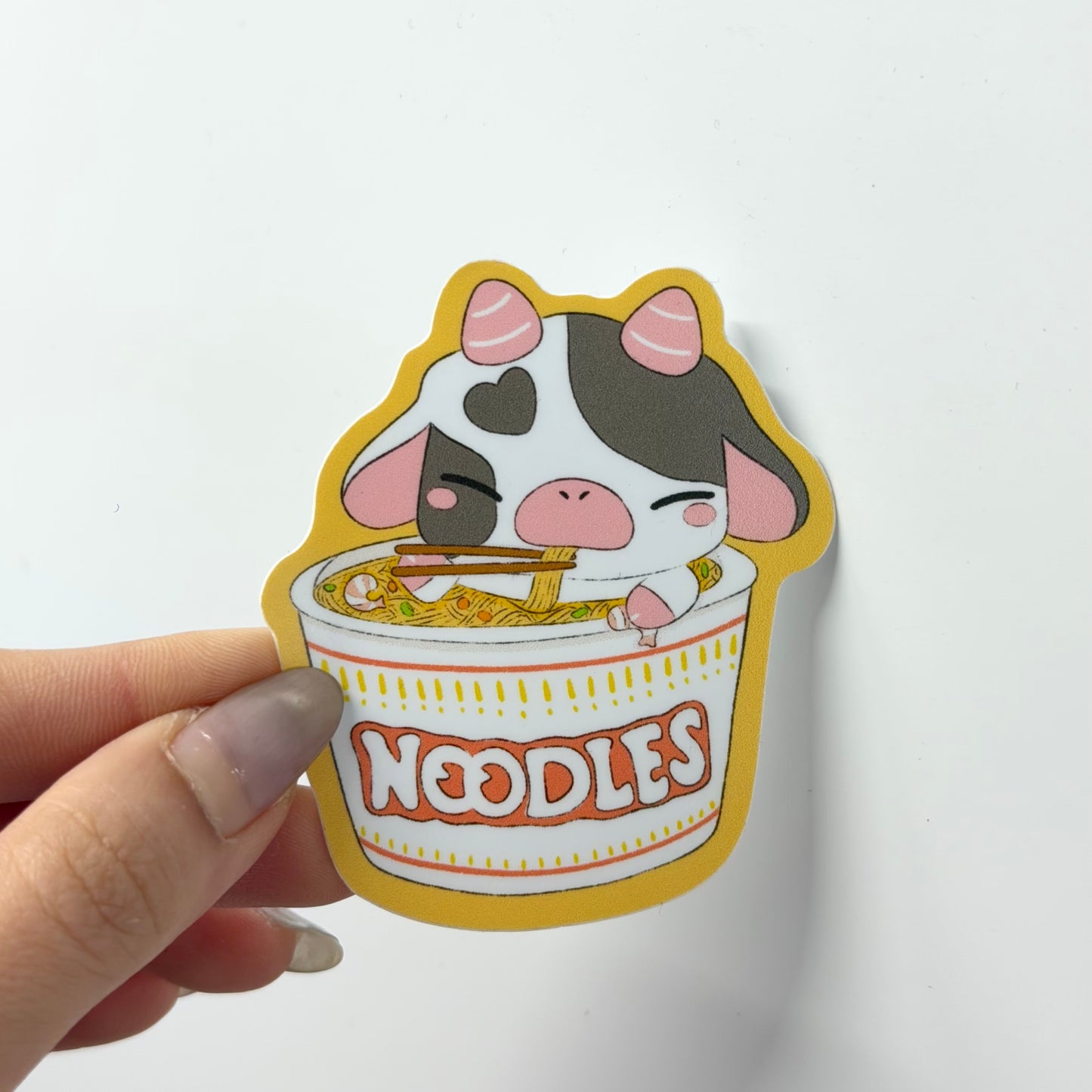 Mooly Noodle Die-cut Sticker