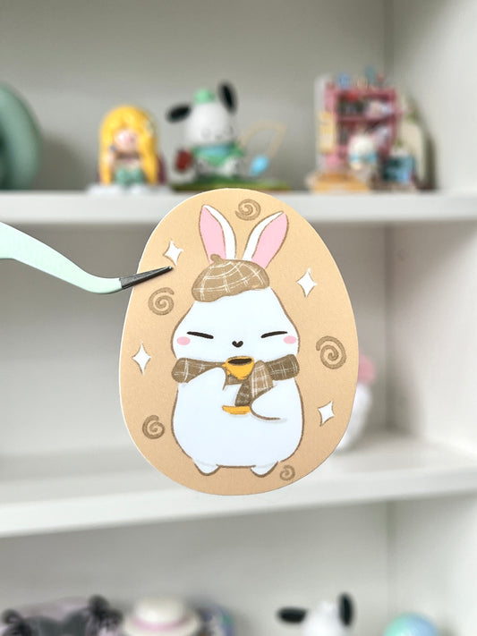 Cozy BunBun Die-cut Sticker