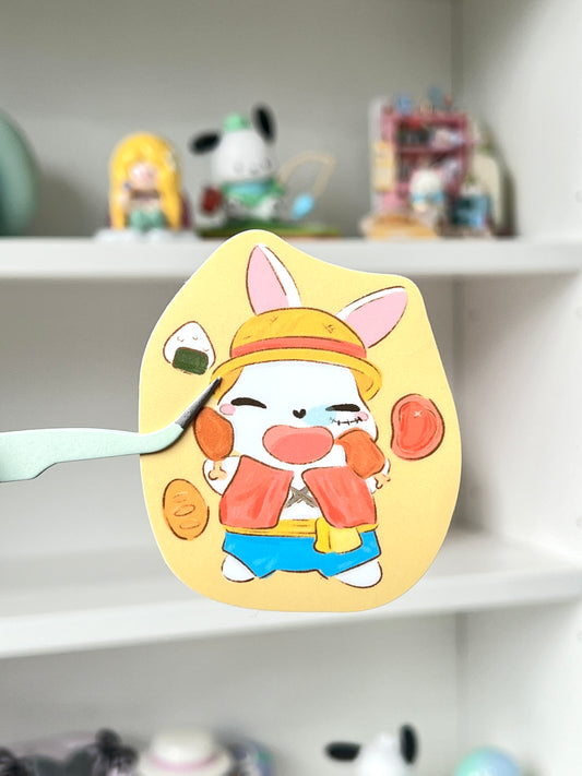 BunBun Luffy Die-cut Sticker