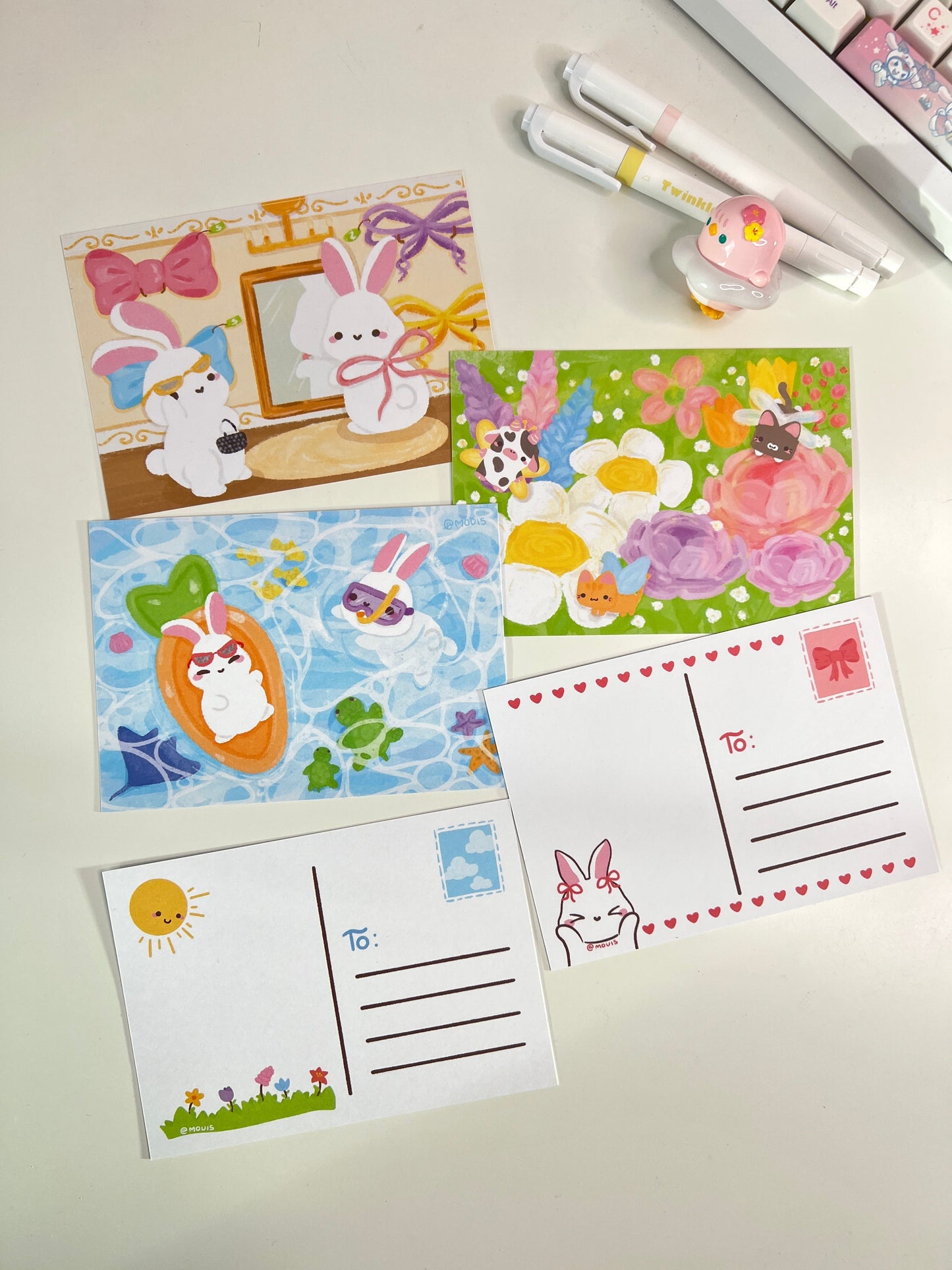 BunBun in Space A6 Postcard