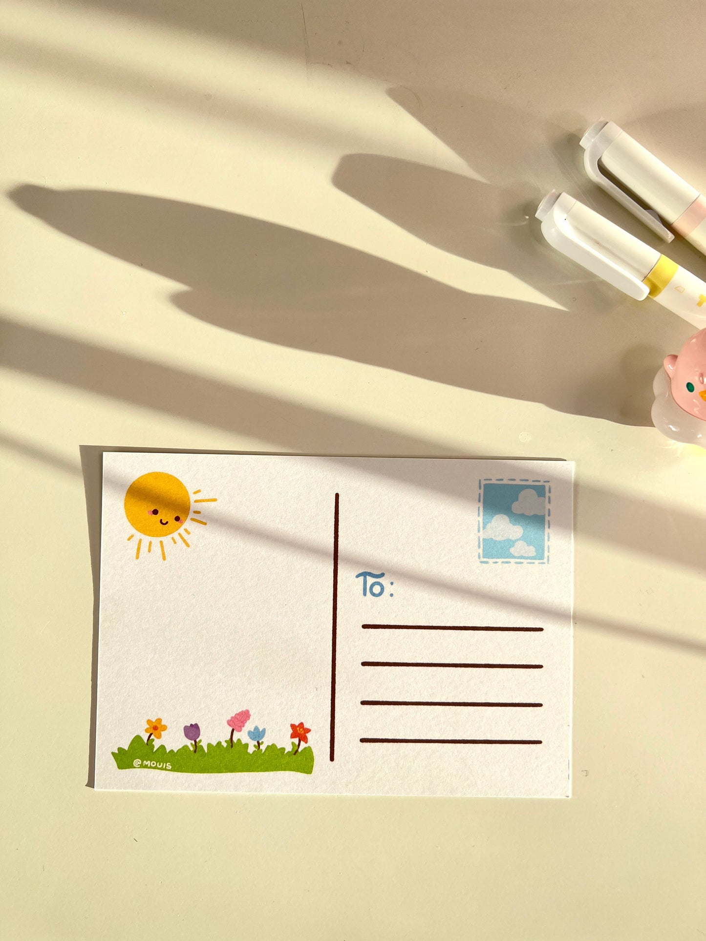 Mouis Bloom Garden A6 Postcard