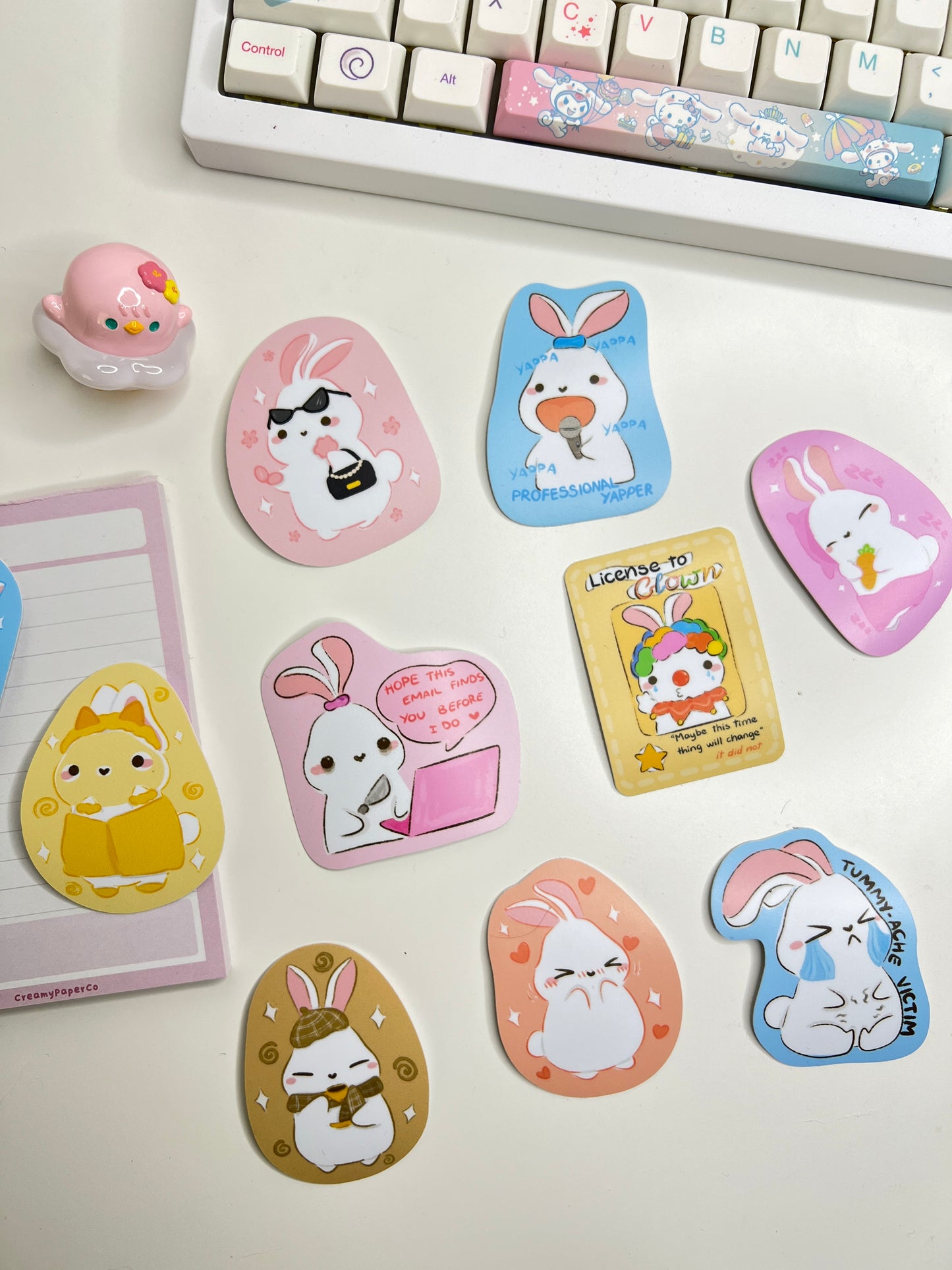 Swimming Lesson w BunBun Die-cut Sticker