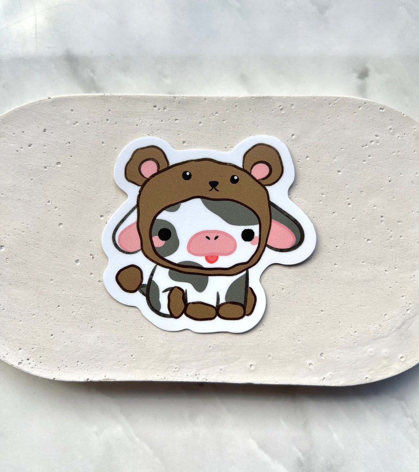 Bear Cow Die-cut Stickers