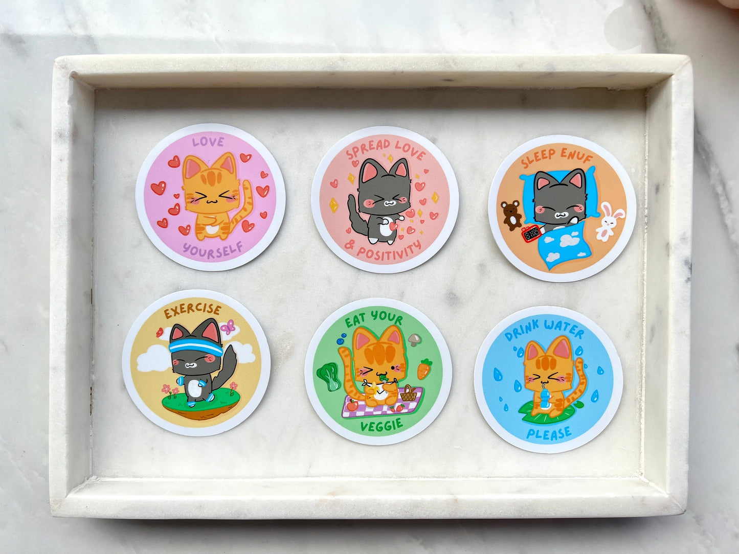 Exercise Die-cut Stickers