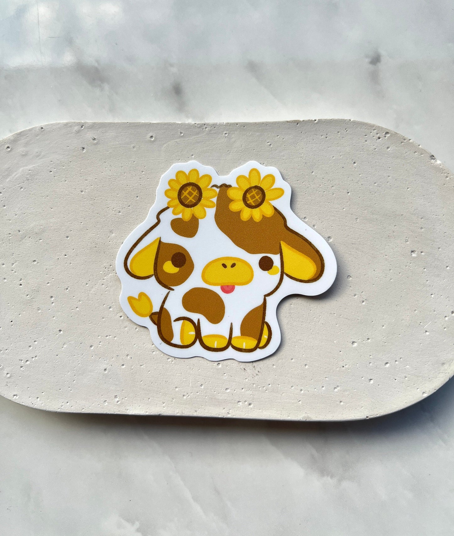 Sunflower Cow Die-cut Stickers