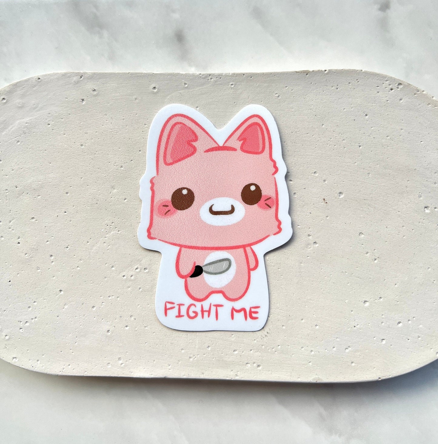 Fight Me Die-cut Stickers