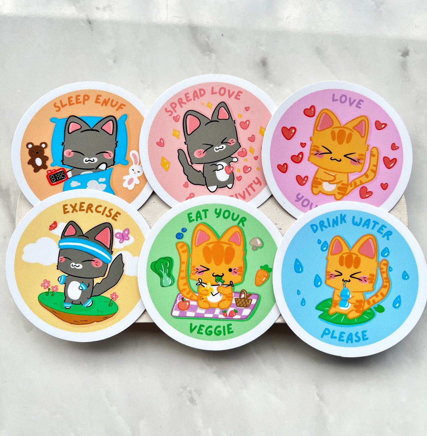 Exercise Die-cut Stickers
