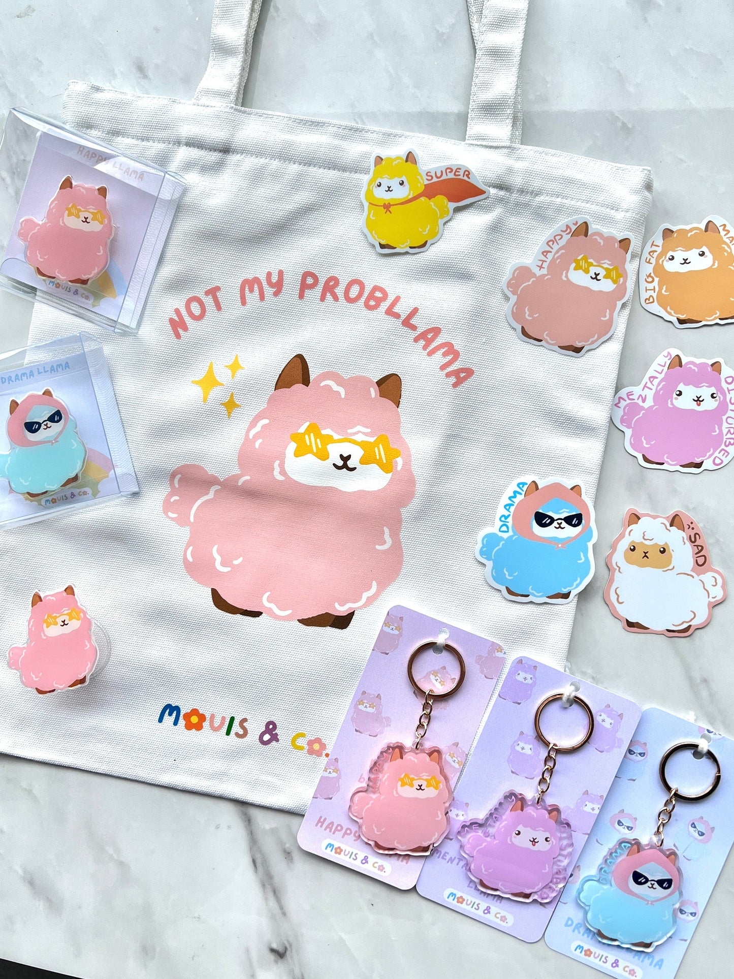 Not My Probllama Tote Bag
