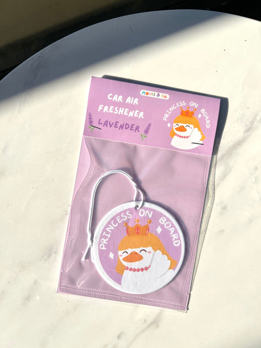 Princess on Board Air Freshener (Lavender)