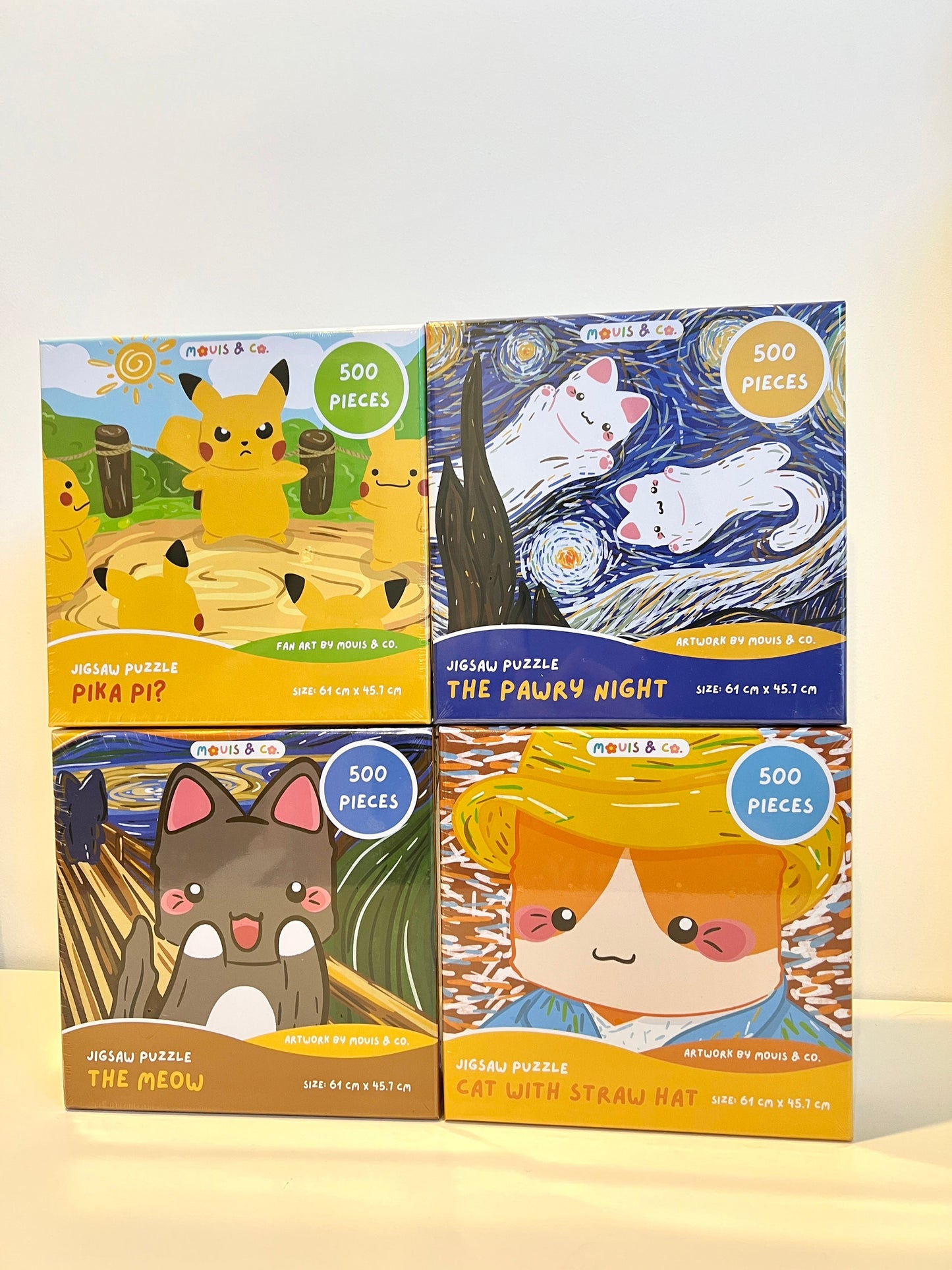 Cat with Straw Hat Jigsaw Puzzles 500 PCS