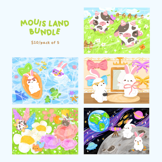 Bundle A5 Art Print - Mouis Land