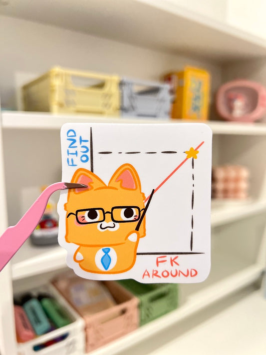 Find Out Die-cut Stickers
