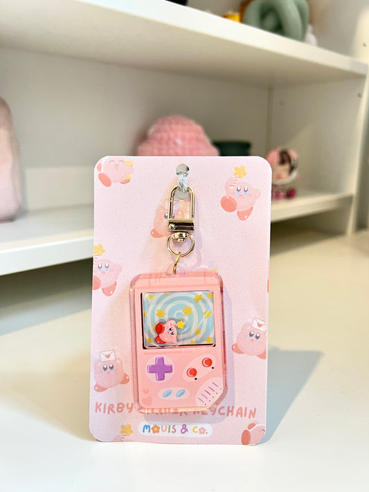 Gameboy Kirby Shaker Keychain