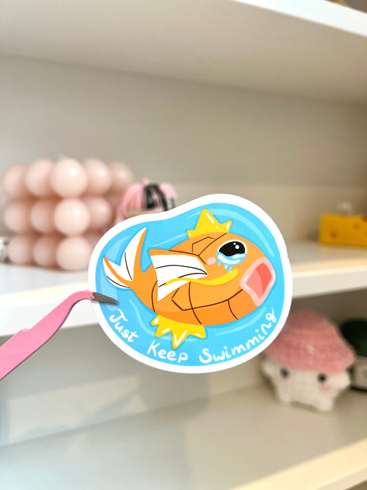 Just Keep Swimming Die-cut Sticker