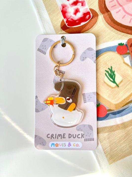 Crime Duck Keychain