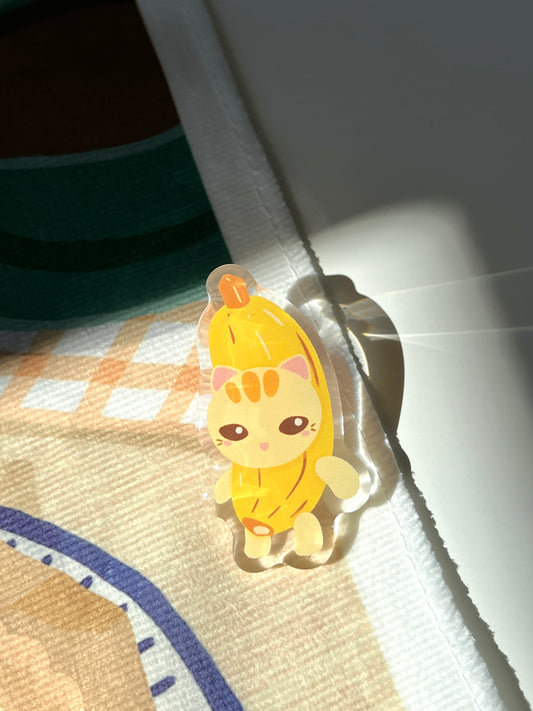 Banana Cat Acrylic Pin
