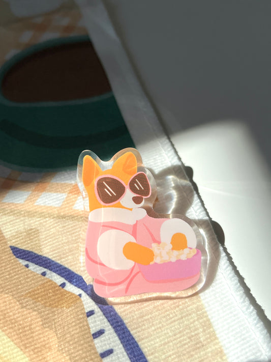 Pamper Doggo Acrylic Pin