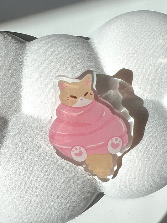 Cozy Catto Acrylic Pin