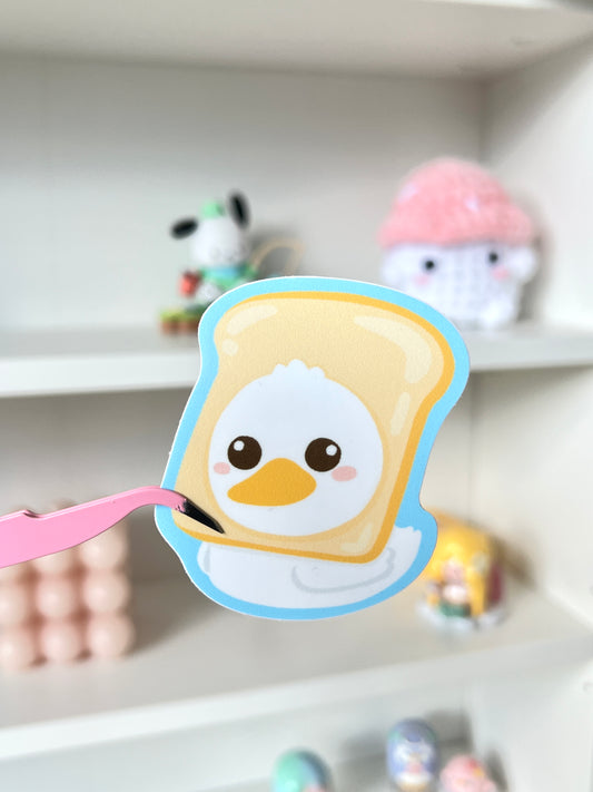 Duck Bread Die-cut Sticker