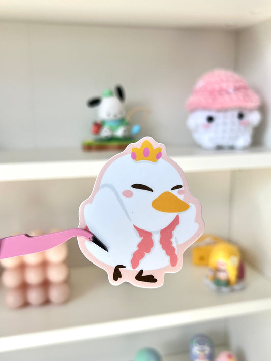 Fairy Duck Die-cut Sticker