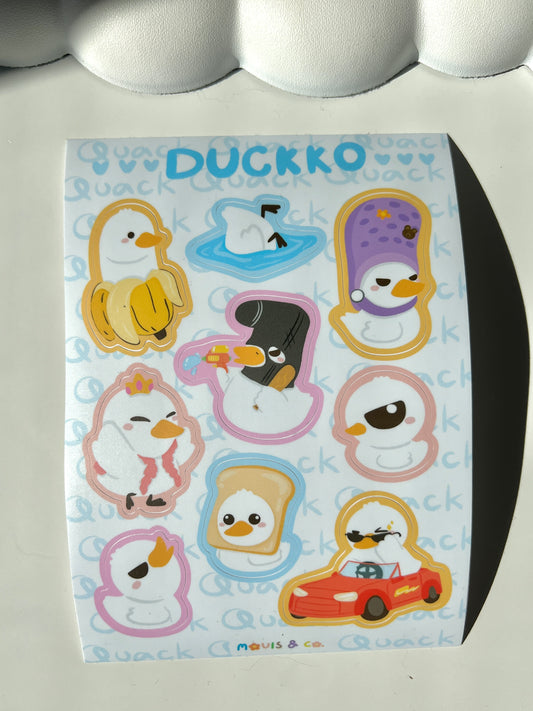 Duckko Sticker Sheet