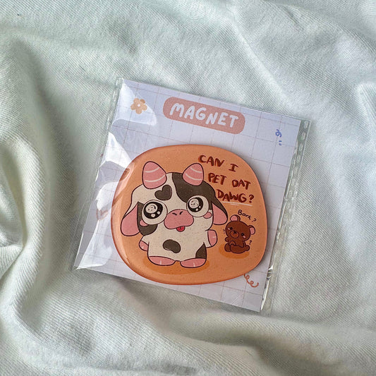 Can I Pet Dat Dawg Glitter Magnet