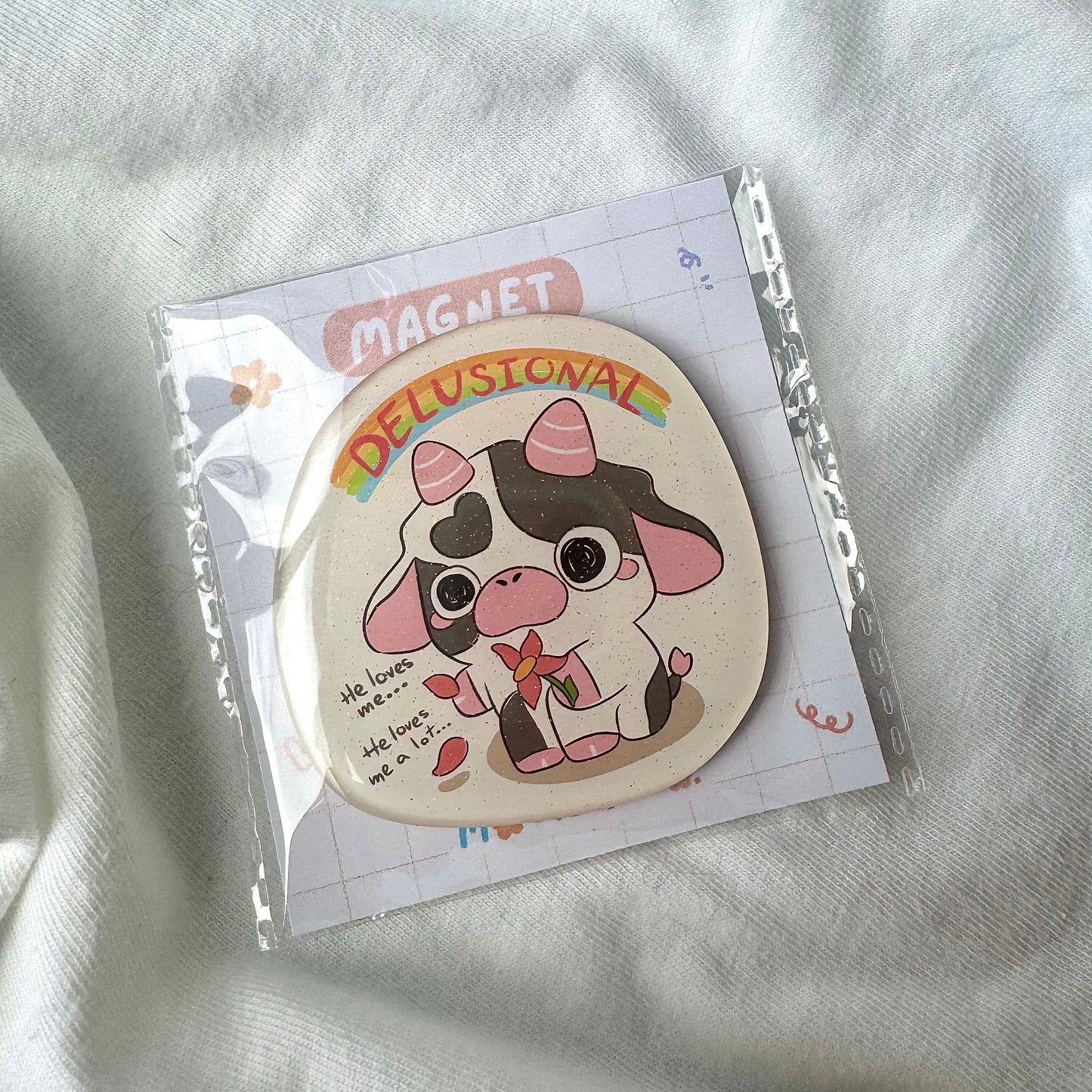 Delusional Glitter Magnet