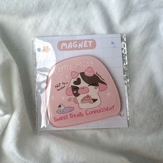 Little Miss Overworked & Underpaid Glitter Magnet
