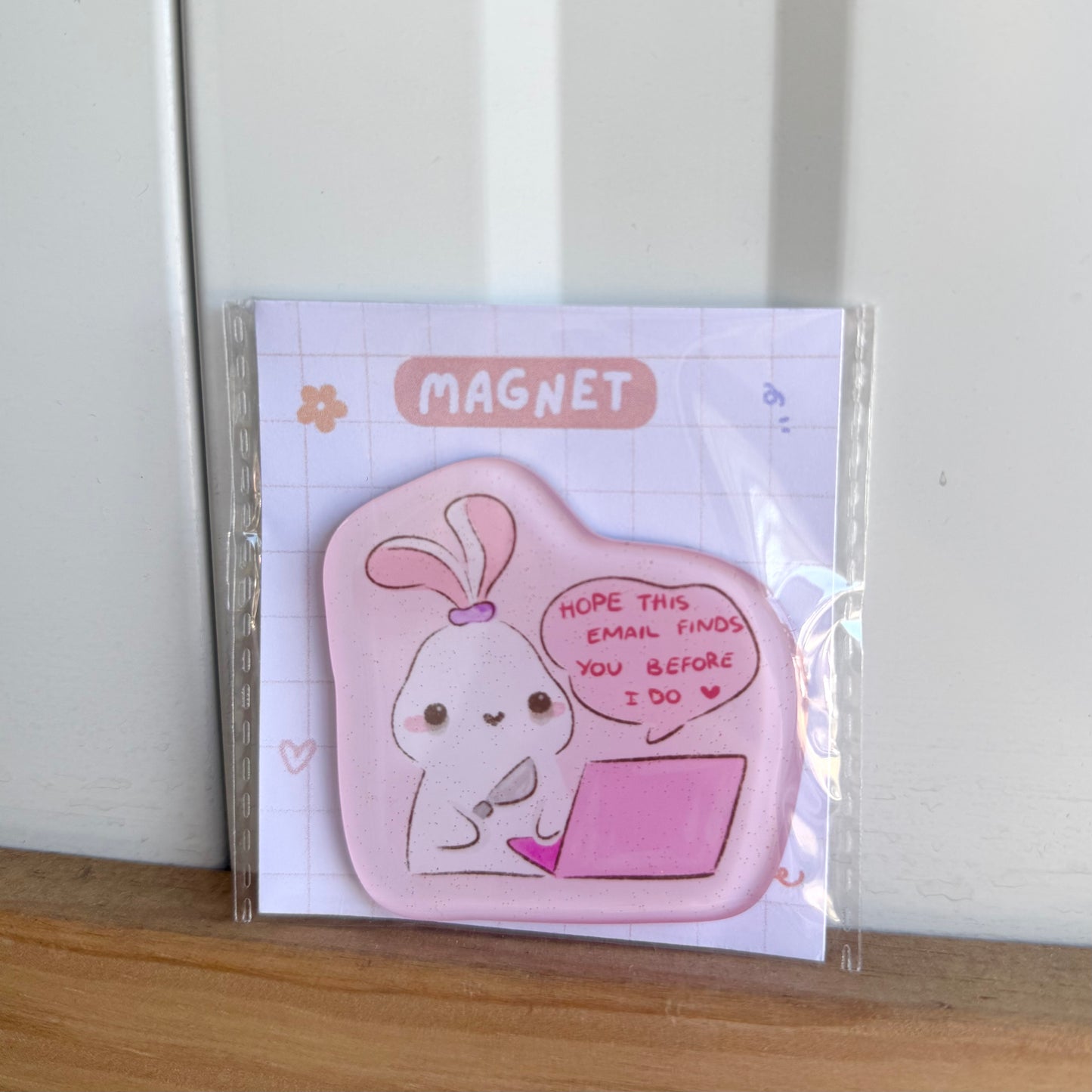 Hope This Email Glitter Magnet