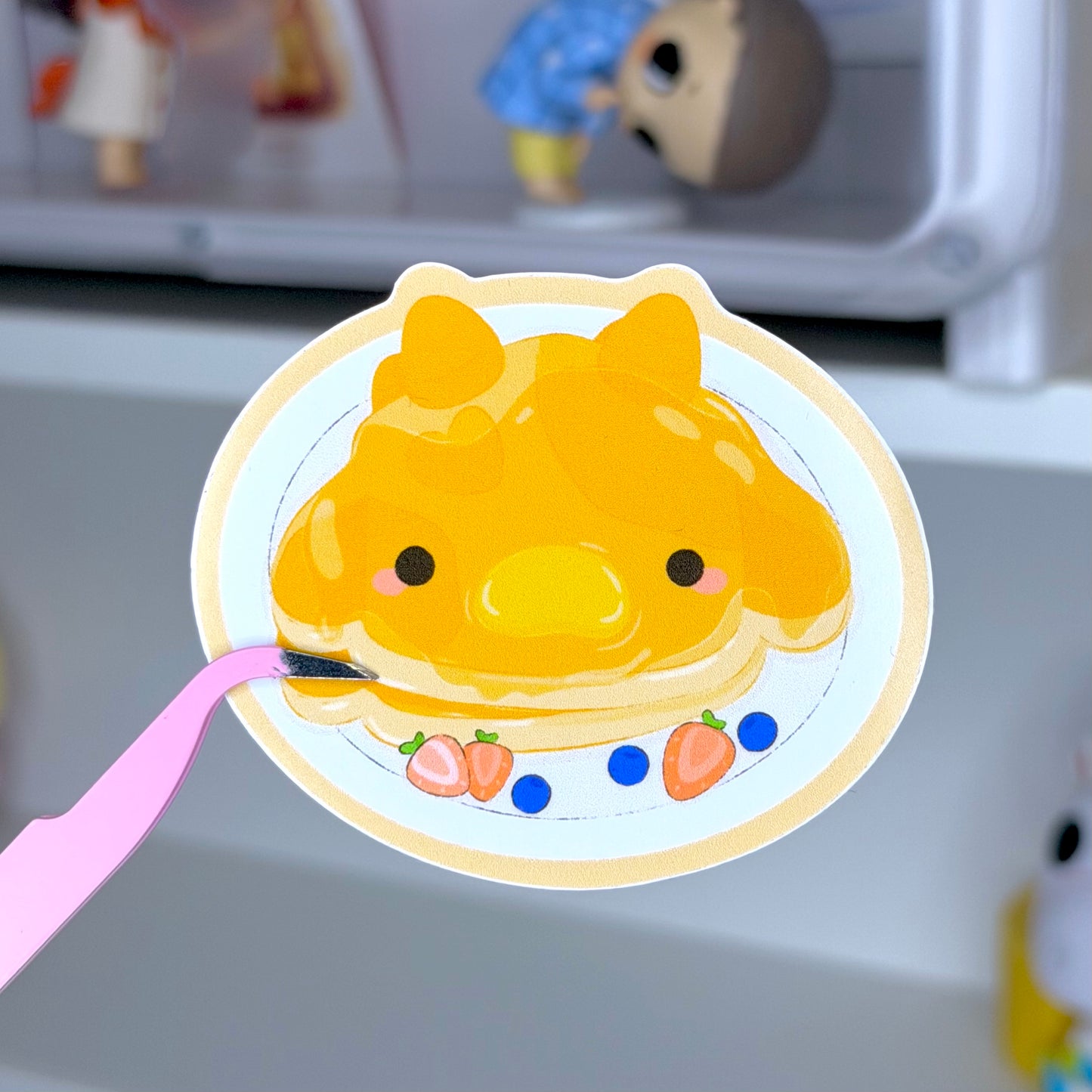 Mooly Pancake Die-cut Sticker