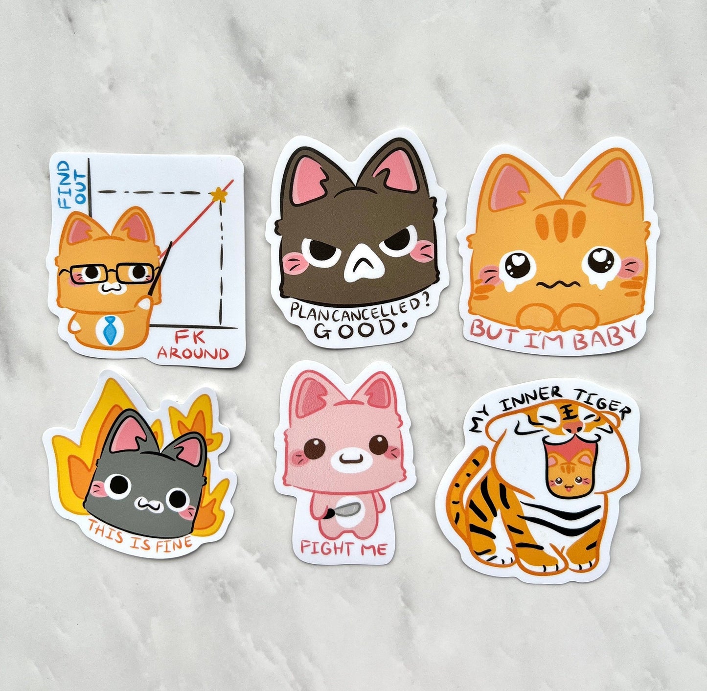 My Inner Tiger Die-cut Stickers