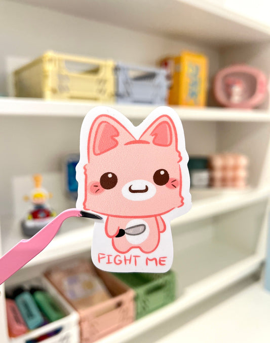 Fight Me Die-cut Stickers