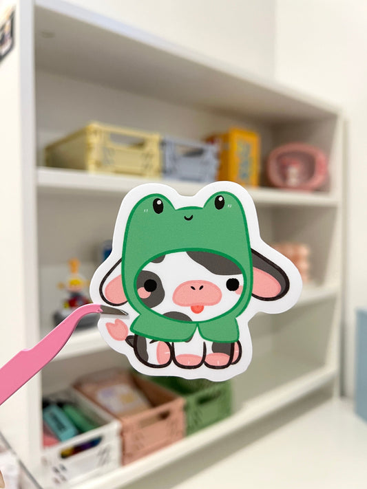 Frog Cow Die-cut Stickers